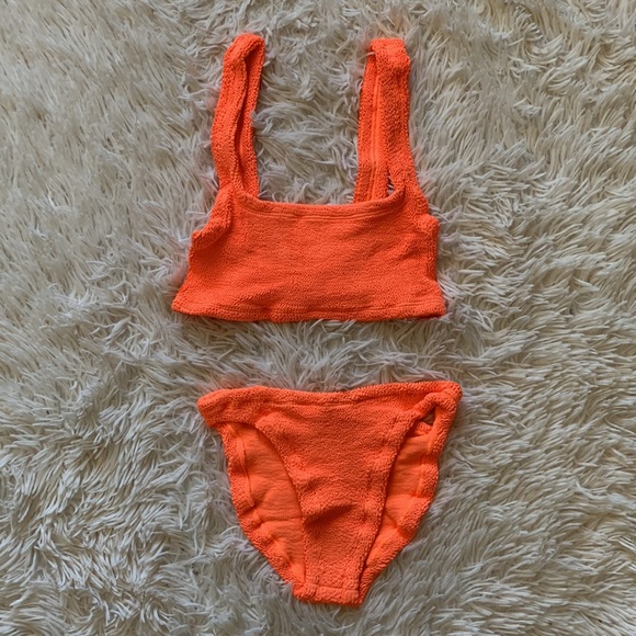 NWT Hunza G Xandra bikini set in orange - Picture 2 of 7